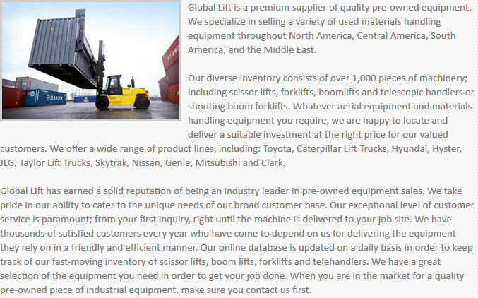 Global Lift Equipment Peoria